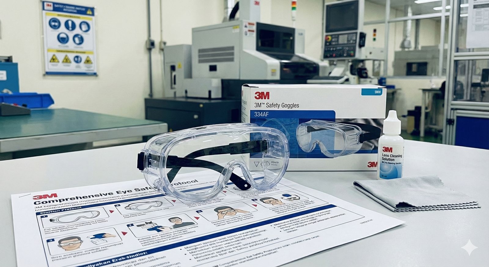 Penggunaan 3M Safety Goggles 334AF Untuk Melindungi Mata